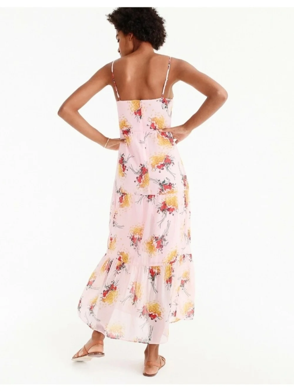 J. Crew Mercantile Tiered Sunburst Floral Maxi Dress - Picture 3 of 13